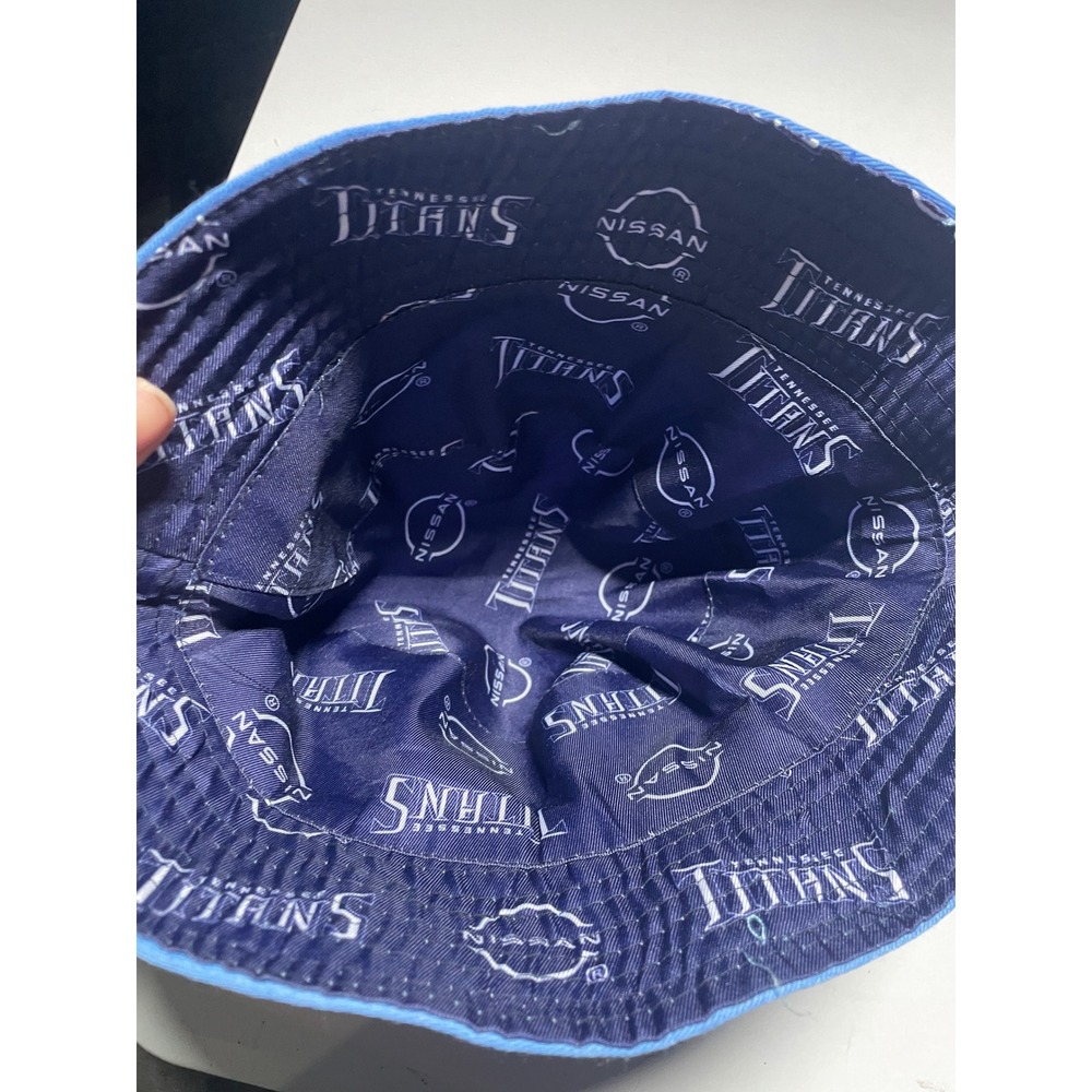 NFL Tennessee Titans Bucket Hat Mens OSFM Blue Nissan Stadium Promo Football Cap - Picture 3 of 4